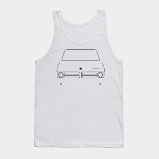 Bedford CF classic van outline graphic (black) Tank Top